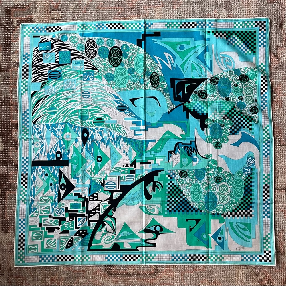 VTG NWOT Emilio Pucci Cotton Scarf
